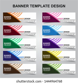 Set of Modern Banners Background. Creative Header Templates - Vector