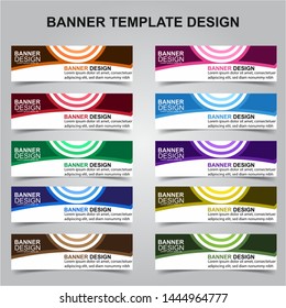 Set of Modern Banners Background. Creative Header Templates - Vector