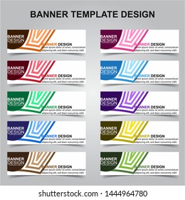 Set of Modern Banners Background. Creative Header Templates - Vector
