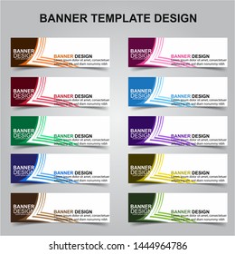Set of Modern Banners Background. Creative Header Templates - Vector
