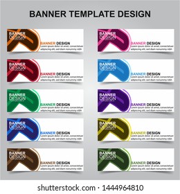 Set of Modern Banners Background. Creative Header Templates - Vector