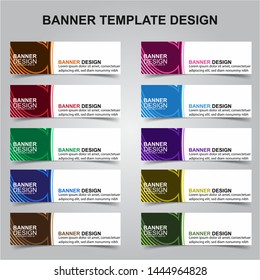 Set of Modern Banners Background. Creative Header Templates - Vector