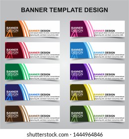 Set of Modern Banners Background. Creative Header Templates - Vector