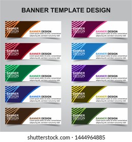 Set of Modern Banners Background. Creative Header Templates - Vector