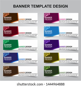 Set of Modern Banners Background. Creative Header Templates - Vector