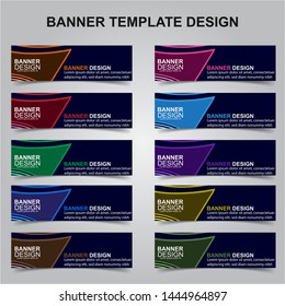 Set of Modern Banners Background. Creative Header Templates - Vector
