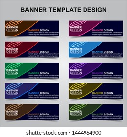 Set of Modern Banners Background. Creative Header Templates - Vector