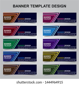 Set of Modern Banners Background. Creative Header Templates - Vector
