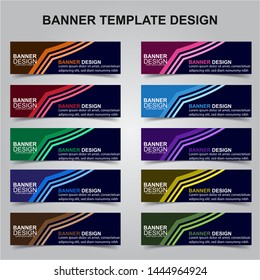 Set of Modern Banners Background. Creative Header Templates - Vector