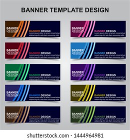 Set of Modern Banners Background. Creative Header Templates - Vector
