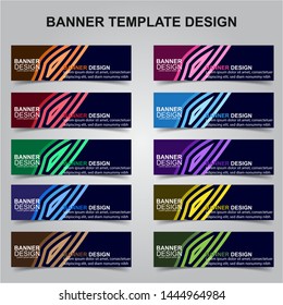 Set of Modern Banners Background. Creative Header Templates - Vector