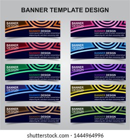 Set of Modern Banners Background. Creative Header Templates - Vector