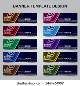 Set of Modern Banners Background. Creative Header Templates - Vector