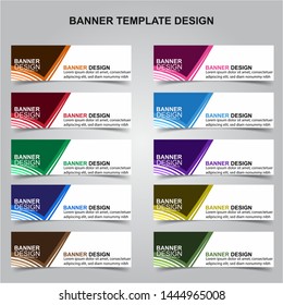 Set of Modern Banners Background. Creative Header Templates - Vector