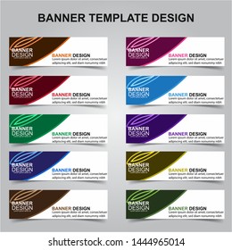 Set of Modern Banners Background. Creative Header Templates - Vector