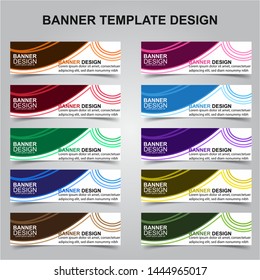Set of Modern Banners Background. Creative Header Templates - Vector