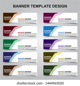 Set of Modern Banners Background. Creative Header Templates - Vector