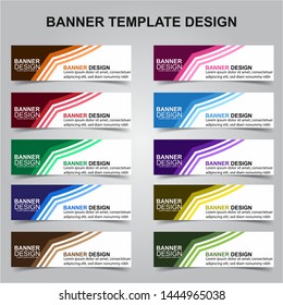 Set of Modern Banners Background. Creative Header Templates - Vector