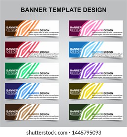 Set of Modern Banners Background. Creative Header Templates - Vector