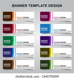 Set of Modern Banners Background. Creative Header Templates - Vector