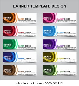 Set of Modern Banners Background. Creative Header Templates - Vector