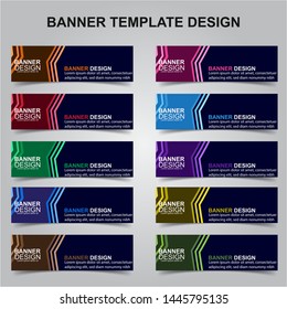 Set of Modern Banners Background. Creative Header Templates - Vector
