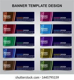 Set of Modern Banners Background. Creative Header Templates - Vector