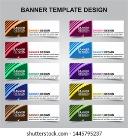 Set of Modern Banners Background. Creative Header Templates - Vector