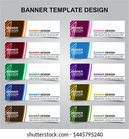 Set of Modern Banners Background. Creative Header Templates - Vector