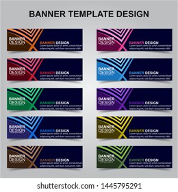 Set of Modern Banners Background. Creative Header Templates - Vector