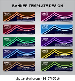 Set of Modern Banners Background. Creative Header Templates - Vector
