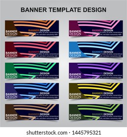 Set of Modern Banners Background. Creative Header Templates - Vector