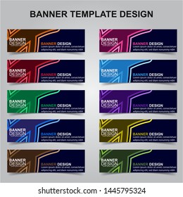 Set of Modern Banners Background. Creative Header Templates - Vector