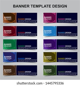 Set of Modern Banners Background. Creative Header Templates - Vector