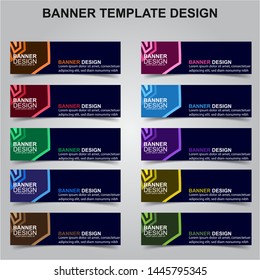 Set of Modern Banners Background. Creative Header Templates - Vector