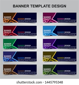 Set of Modern Banners Background. Creative Header Templates - Vector