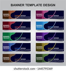 Set of Modern Banners Background. Creative Header Templates - Vector
