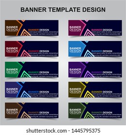 Set of Modern Banners Background. Creative Header Templates - Vector