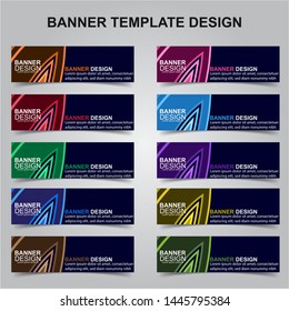 Set of Modern Banners Background. Creative Header Templates - Vector