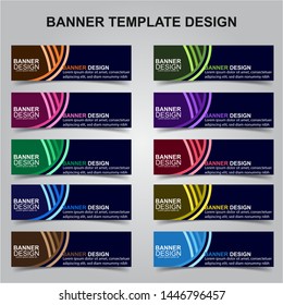 Set of Modern Banners Background. Creative Header Templates - Vector