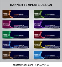 Set of Modern Banners Background. Creative Header Templates - Vector