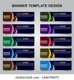 Set of Modern Banners Background. Creative Header Templates - Vector