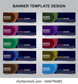 Set of Modern Banners Background. Creative Header Templates - Vector