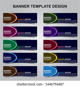 Set of Modern Banners Background. Creative Header Templates - Vector