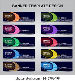 Set of Modern Banners Background. Creative Header Templates - Vector