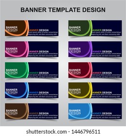 Set of Modern Banners Background. Creative Header Templates - Vector