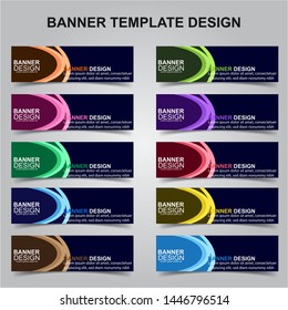 Set of Modern Banners Background. Creative Header Templates - Vector