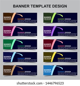 Set of Modern Banners Background. Creative Header Templates - Vector