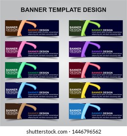 Set of Modern Banners Background. Creative Header Templates - Vector