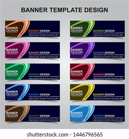 Set of Modern Banners Background. Creative Header Templates - Vector